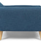 Christopher Knight Home Elroy Orthopedic Dog Bed, Elevated Dog Sofa Bed for Small Dog, Supportive Foam Pet Couch Bed with Wooden Legs, Modern Pet Sofa Bed, Navy Blue