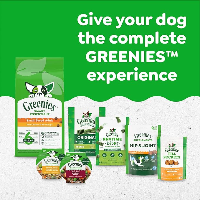 Greenies Regular Dental Dog Treats, Sweet Potato Flavor, 12 oz. Pack (12 Treats)
