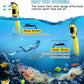 Greatever Dry Snorkel Set,Panoramic Wide View,Anti-Fog Scuba Diving Mask,Professional Snorkeling Gear