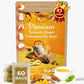 60 Bags Premium Turmeric Ginger Cinnamon Tea, Improve Digestion, Support Brain, Weight, Skin and Sleep, Eco-Conscious Tea Bags and Premium Natural Ingredients. Turmeric Ginger Herbal Tea. No Sugar, No Caffeine, No Gluten, Vegan.