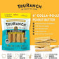 Collagen Rolls - 6" Collagen Rolls for Dogs - Long Lasting Healthy Joint Support Dog Treat - Rawhide Alternative - Skin & Coat Health - Made with Real Peanut Butter, 1 Bag, 4 Count