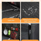 Kohree Dog Car Seat Cover for Small Dogs, Hard Bottom Dog Car Seat Cover for Back Seat with Upgraded PVC Pipe, Waterproof 900D Car Hammock for Dogs Pet Back Seat Extender for Cars SUV Truck-S