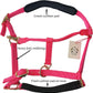 T TEKE Adjustable Horse Halters by Heavy Duty Soft Nylon, Padded with Anti-rubbing Waffle Neoprene on Both Crown & Nose