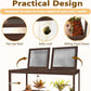 PROLEE Bearded Dragon Tank,81 Gallon Reptile Tank with Meatl Mesh Roof and Front Sliding Door, Anti-Scratch Lizard Tank,Spacious Reptile Enclosure for Snakes,Lguanas, Chameleons(Walnut)