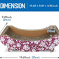Cat Scratching Post Lounge Bed, Boat Shape Cat Scratcher Cardboard, Durable Recycle Board Pads Prevents Furniture Damage