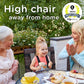liuliuby Compact Travel High Chair | Portable High Chair for Baby | Baby Travel Essential Harness Seat | Must Haves for Vacations, Restaurants, Family Visits with Babies | Portable Highchair Seat