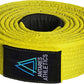 BJJ Belt for Men & Women Brazilian Jiu Jitsu Belt with Ranking Stripes Sleeve Bar Kids Jiu Jitsu Gi Belt