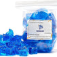 TWINKLING High Luster Fire Glass Gravel Stone,Broken Glass,Fire Pit Glass,Crushed Glass for Fireplace Pit Aquarium Garden Decoration,1-3cm,2-Pound Jar (Ocean Blue)