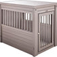 New Age Pet ecoFLEX Pet Crate/End Table, Small, Grey, Model:EHHC405S