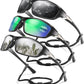 3 Pack Polarized Sports Sunglasses for Men, Mens Sunglasses Wrap Around UV400 Protection for Cycling Fishing Driving