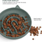 Coomazy Silicone Slow Feeder Dog Cat Bowls, Interactive Puzzle Toy for Pets Food Training, Keeps Dogs Cats Busy, Prevents Puppy Kitty Overeating (Dark Green, 1.4Cup)