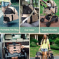 Dog Stroller, Cat Strollers, 5-in-1 Pet Stroller with Detachable Waterproof Carrier for Small/Medium Dogs Cats up to 55lbs, All-in-One Fold Without Detaching Carrier for Dogs Cats 10 lbs to 55 lbs