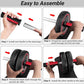 READAEER Ab Roller Wheel, Heavy Duty Workout Equipment for Home Gym, Professional Metal Handle with Rubber Surface Abdominal Exercise Wheel for Strength Training, Ab Wheel with Knee Pad