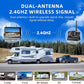 eRapta 2 Wireless Backup Camera Magnetic: 10.1" IPS DVR Monitor, Install-Free RV Backup Camera with Infrared Night Vision, Built-in 9600mAh Battery for Trailer/RV/Truck/Horse Trailer/Tractor ACT1002