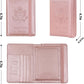 Melsbrinna Rfid Passport Holder for Travel women/Men, Cute Passport Wallet Rfid Blocking Card Slots, Rfid Passport Cover/CaseTravel Wallet, Passport Book Holder (1, Pink2)