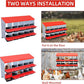 Chicken Nesting Box, 10 Hole 2 Layer Hen Nest Box, Roll Away Eggs Laying Boxes,Cleanable Pull Out Hen Roosting Boxes
