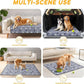 Washable Pee Pads for Dogs, 2 Pack Reusable Puppy Pads, Waterproof Pet Pee Pads for Dog Potty Training, Extra Large Dog Pee Pads for Crate, Playpen, and Whelping, Durable and Absorbent, Grey 34"x52"