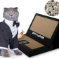 Toy Cat Laptop with 2 Scratchboards + Catnip Mouse Toy for Cats + 50pack Cat Sticker - Interactive Eco-Friendly Cat Computer with Scratch Pad Laptop for Cats - Mini Cat Laptop