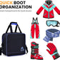 Ski Bag and Boot Bag Combo,Padded Ski Bag Set for Air Travel,Snow Ski Bags for Adults,Water- resistant Ski Boot Bag Fits for Skis Up to 200 CM and Boots Up To Size US13