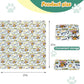 Cat Wrap for Cutting Nails and Grooming(27"x27"),Cat Restraint Wrap for Nail Clipping, Self-Adhesive Fabric Cat Swaddle Burrito Wrap for Nail Trimming (Cow Style)