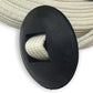 Southwestern Equine Lunge Line for Horses Cotton Horse Lunge Line with Bolt Snap & Rubber Stop (White, 24')