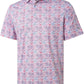 Men's Golf Polo Shirts Short Sleeve Striped Performance Moisture Wicking Dry Fit Golf Shirts for Men