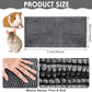 Amylove 4 Pcs Guinea Pig Cage Liner Guinea Pig Bedding Washable Fleece Pee Pads Reusable Small Animals Training Mat Small Animal Sleeping Bed for Bunny Hamster(Dark Gray,14 x 28 Inch)