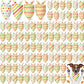 100 Pieces Fall Dog Bandanas Bulk Colorful Autumn Bandanas for Dogs with Polka Dot Stripe Wave Patterns for Pets Doggies Fall Autumn Thanksgiving Party Costume Accessories