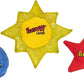 YEOWWW Catnip Cat Toy for Indoor and Outdoor Cats -Premium Quality Strong Catnip Toys for Cats (1x Crinkle Catnip Toy Sun 1 x Moon 1x Star)
