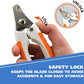 WAHL Pet Nail Clipper for Cutting Dog, Cat, & Animal Claws with Razor Sharp Stainless Steel Blades & Protective Safety Guard Locks for Safe Claw Care – Model 858448