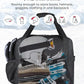 KEMIMOTO Ski Bag and Boot Bag Combo, Snowboard Bag Padded Ski Bags for Air Travel, Snow Ski Bags Fit Skis Up to 200cm, Ski Double Bag Combo