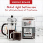 San Francisco Bay Coffee - Decaf Dark Roast Whole Bean Coffee - Decaf French Roast (2 lb bag) - Swiss Water Processed