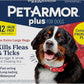 PetArmor Plus Flea and Tick Prevention for Dogs, Dog Flea and Tick Treatment, 12 Doses, Waterproof Topical, Fast Acting, X-Large Dogs (89-132 lbs)