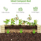 Land Guard 8×4×1ft Galvanized Metal Raised Garden Bed, Metal Planter Kit Box Outdoor for Deep-Rooted Vegetables, Flowers, Green and Herbs (Cream Yellow)…