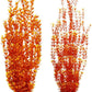 Hamiledyi Aquarium Plastic Plants Aquarium Decor Artificial Fish Tank Plants,Tall Fish Tank Decorations, Extra Large Aquarium Plant 23.6-inch Tall,2PCS（Orange Style A）