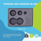 RAD Block – Multi-Use EVA Foam Yoga Block with Storage for Massage Balls for Myofascial Release -Travel-Friendly Pilates & Exercise Prop for Elevation & Support