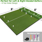 Dual-Turf 45/50MM Golf Hitting Mat, Built-in Ball Tray, Alignment Aid, Golf Mat Practice Outdoor & Indoor, Driving Chipping Putting in Backyard Garage Basement, Gift for Men Dad Golfer
