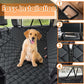 Waterproof Dog Car Seat Cover for Back Seat - Durable, Scratch Proof Pet Hammock with Nonslip Design & Storage Pockets, Fits Cars, SUVs, Trucks - L, Black