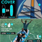 MOUSA 10‘8/11'×35" Extra Wide Inflatable Stand Up Paddle Board, Stable Paddleboard SUP for 2 People/Family, Anti-Slip Full EVA Deck, 3 Handles, 100L Backpack, All-Round Sup Board, Big Fin