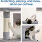 MWPO 70.1-Inch Large Cat Tree, Multi-Level Tall Cat Tower for Indoor Cats, Plush Cat Condo with Big Padded Perches, Sisal-Covered Scratching Posts, Hammock, Toys for Kittens & Cats - Light Grey