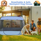 EighteenTek XLarge Popup Portable Dog Houses, 5.3'x4'H Assembly-Free Gazebo-Style Dog Cot Cat Playpen Screen Pet Tent Sun Shade Shelter Dog Bed with Canopy for Outdoor, Anti-Bugs with Leakproof Bottom