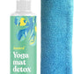 ASUTRA Yoga Mat Cleaner Spray (Uplifting Eucalyptus), 4 fl oz - No Slippery Residue, Organic Essential Oils, Deep-Cleansing for Fitness Gear & Gym Equipment, Microfiber Towel Included