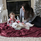 Bedsure Fleece Blanket Twin Size Burgundy - 300GSM Lightweight Plush Fuzzy Cozy Soft Warm Blanket for Bed, Sofa, Couch, Travel, Camping, 60x80 inches