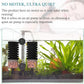 Air Powered Aquarium Sponge Filter with Biochemical Sponge and Ceramic Balls, Quiet Submersible Fish Tank Filter for 15-40Gallon （L-8.7in）