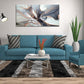 XXMWallArt FC3462 Framed Wall Art Gray and Gold Abstract Painting Background Abstract Canvas Wall Art Print Painting for Bedroom Living Room Office Wall Decor Home Decor