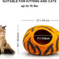 Woolygon Premium Felt Cat Cave Bed – Wool Kitty Beds Handcrafted Kitten Caves Bed for Indoor Cats - Made from 100% Eco-Friendly Merino Wool, Foldable Cat Hidewawy Covered Cat House Pod
