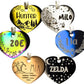 Personalized Dog Tag with 5 Lines of Custom Deep Engraved Durable Stainless Steel Pet ID Name Tag Designer Regular Size Heart