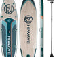 Inflatable Paddle Board 11 '* 34 "* 6" Extra Wide Sup Board, 420lb Capacity Paddle Board for Adults, Suitable for Sea and Lakes, 2+1Family Board