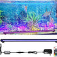 Submersible Fish Tank Aquarium Light: Underwater Aquarium Bubble Lights with Adjustable Brightness Colors -IP68 Waterproof Bubble Lights with Remote and Suction Cups for 20-25 inch Aquarium Fish Tank