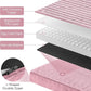OhGeni Orthopedic Waterproof & Machine Washable Dog Bed for Medium Large Pets, Suitable for Crates, 25D Egg Crate Foam, Non-Slip Bottom & Removable Cover, Invisible Zipper, 35 Inches(Pink)